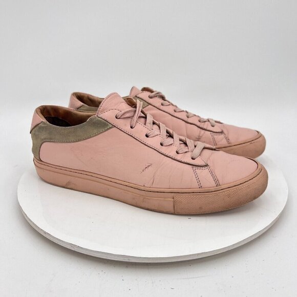 Koio Capri Women Size EU 39 US 9 Pink Leather Brown Suede Low Top Lace Up Shoes - Picture 4 of 14